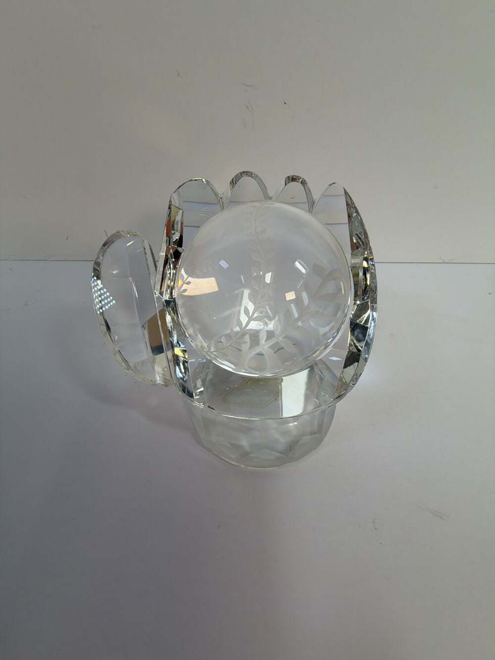 Shannon Crystal Baseball Glove and Ball Figurine